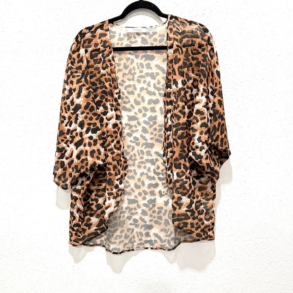 Leopard Print‎ Women's Cardigan/kimono L